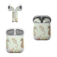 Skin Decals for Apple AirPods - Seahorse Trio - Sticker Wrap Fits 1st and 2nd Generation