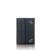 Solo Tech Booklet Tablet Case Black with Blue Trim One Size