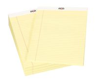 School Smart 27430 Standard Legal Pads - 81/2 inch x 113/4 inch - Pack of 12 - Canary