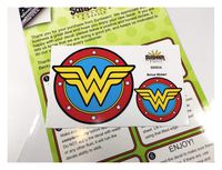 Sunbeam Decals Wonder Woman Classic Circle Logo Sticker. Peel and Stick Vinyl Decal for car Window, Laptop, 30oz Tumbler. Great for Hard to Shop for Women SD0016