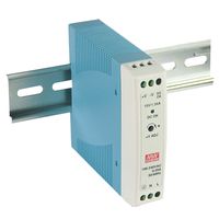 MEAN WELL MDR-20-12 AC to DC DIN-Rail Power Supply 12V 1.67 Amp 20W