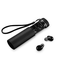  Wireless Earbuds, Bluetooth 4.2 Headphones, Waterproof Sports in-Ear Mini Earphones, Deep Bass Stereo Sound Noise Cancelling with Charging Case (Black)
