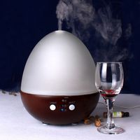 eyxformula Iebeauty® Wooden and Glass Electric Ionic Whisper-Quiet Humidifier-Best Choice for Aromatherapy (Brown)