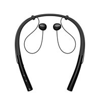 Bluetooth Headphones, Wireless Headset, Sports Sweatproof Noise Cancelling, Secure Around-The-Neck Collar Earbuds, in Ear Headphones