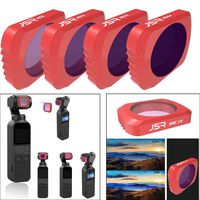 Rucan 4pcs ND8 + ND16 + ND32 + ND64 Camera Lens Filters for DJI OSMO Pocket