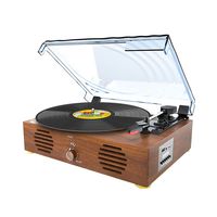 Record Player-13 in 1 Turntable with Speakers Vinyl Recording LP Bluetooth USB TF Card FM Radio Aux Input RCA Line Out and Headphone Jack