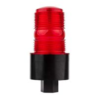 Tomar 490S-120-R Microstrobe 1/2"-14 NPT Female Pipe Mount Base, 120VAC (Red, 1/2" Female Pipe Mount (120 VAC))