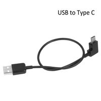 O'woda USB to Type C Data Cable 90 Degree Connector Cord Video Image Data Transfer Wire for DJI Mavic PRO/Phantom 3/4 Inspire 1/2 Remote Controller (USB to Type C)