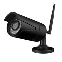 YUMUN 1080P WiFi Bullet Camera IR Night Version Security Surveillance IP Camera IP66 Weatherproof for Outdoor and Indoor 2.4GHz No-Bullit-in SD Card Powered by Adaptor Black