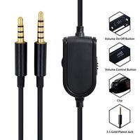 A40 A10 Inline Mute/Volume Control Cable Cord Lead for Gaming Headsets Compatible with Logitech G633 G933 Astro A10 A40 A30 A50 Xbox One Play Station PS4 Smartphone Audio Cable Cord Lead