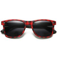 Polarspex Polarized 80's Retro Classic Trendy Stylish Sunglasses for Men Women (Buffalo Plaid | Smoke, 52)