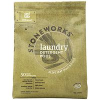 Grab Green Stoneworks Laundry Detergent Pods, Olive Leaf, 50 Count (Pack of 1) Loads-EPA Safer Choice Certified, Powered by Naturally-Derived Plant & Mineral-Based Powder Pods
