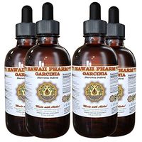 Garcinia Liquid Extract, Organic Garcinia (Garcinia indica) Dried Fruit Tincture 4x4 oz