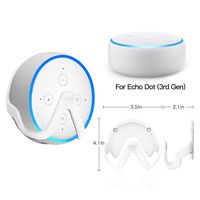 Outlet Hanger Wall Mount Holder for Echo Dot 3rd Generation (White)