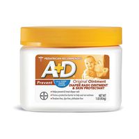 A+D Original Diaper Rash Ointment, Skin Protectant With Lanolin and Petrolatum, Seals Out Wetness, Helps Prevent Baby Diaper Rash, 16 Oz (Pack of 1)