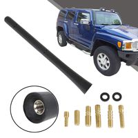 MFC 7" Stubby Reflex Antenna for 2006-2010 Hummer H3 & 2009-2017 Dodge Ram Truck 1500 &1989-2020 Motorcycle for Optimized FM/AM Reception
