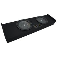 Compatible with 2009-2015 Ford F-150 Super Crew Truck Kicker CompR CWR10 Dual 10" Sub Box Enclosure - Final 2 Ohm