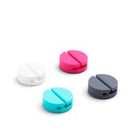 Poppin Assorted Cable Catches, Set of 4