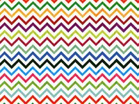 Rainbow Chevron Recycled Tissue120~20"x30" Half Ream Tissue Prints (2 Unit, 120 Pack per Unit.)