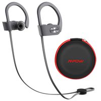 Mpow Flame Upgraded Bluetooth Headphones with Case, IPX7 Waterproof Wireless Earphones Sport W/Mic, 7-9 Hrs Playtime, in-Ear Wireless Earbuds W/Rich Bass & HiFi Stereo, Running Headphones, Grey