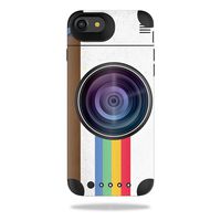 MightySkins Protective Vinyl Skin Decal Compatible with Mophie Juice Pack Air iPhone 7 Case wrap Cover Sticker Skins Vintage Polaroid