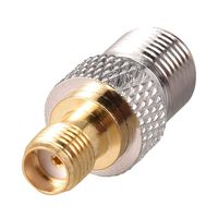 uxcell SMA Female to F Female Brass Coaxial Cable RF Connector Adapter 1pcs