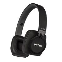 Veho VEP-010-Z10 Z-10 On-Ear Wired Premium Headphones, Flex Anti-Tangle Cable, Black