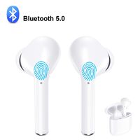 ZBC True Wireless Earbuds Bluetooth V5.0 Headphones Waterproof in-Ear Earphones Noise Cancelling HD Stereo Sweatproof Headsets Smart Touch for Kids and Adults Sport Running Driving Workout Gym