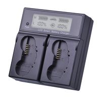 Batmax Smart LCD Dual Fast Charger for Nikon EN-EL18, EN-EL18a Battery; MH-26, MH-26a, MH26 and Nikon D4, D4S, D5 Digital SLR Camera