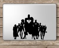 Justice League Superman Batman Superhero - Apple Macbook Laptop Vinyl Sticker Decal