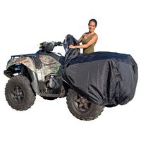 XYZCTEM Waterproof ATV Cover, Heavy Duty Black Protects 4 Wheeler From Snow Rain or Sun, Large Universal Size Fits 103 inch For Most Quads