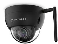 Amcrest ProHD Fixed Outdoor 3-Megapixel (2304 x 1296P) Wi-Fi Vandal Dome IP Security Camera - IP67 Weatherproof, IK10 Vandal-Proof, 3MP (1080P/1296P), IP3M-956B (Black)