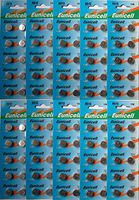 100 X AG13 LR44 L1154 357 A76 SR44 G13 Button Batteries by Eunicell