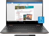 HP Spectre X360 15-CH010CA 15.6in UHD Touchscreen Convertible Intel i7-8550U 12GB, 360GB SSD NVIDIA GeForceMX150/2GB Win10 (Renewed)