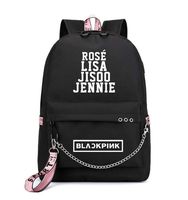 JUSTGOGO KPOP BLACKPINK Backpack Daypack Laptop Bag College Bag School Bag Bookbag with USB Charging Port