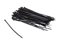 Nippon Labs CT-8INT-BK 8" Intermediate Cable Ties, 100 Pieces/Bag, Black