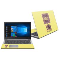 MightySkins Skin Compatible with Lenovo Ideapad 330 15" (2018) - I Dont Care Cat | Protective, Durable, and Unique Vinyl Decal wrap Cover | Easy to Apply, Remove, and Change Styles | Made in The USA