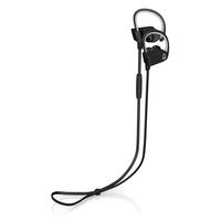 ECOXGEAR Sweat Proof Sport Buds with Microphones & Controls & Passive Noise Cancellation - Black