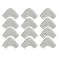 LONGFITE Corner Protectors and Edge Guards Baby Proof Corner Covers and Bumpers Cushion Food Grade Silicone Non-Choking Risk Chewing Safe with Strong Stickiness (Gray(12 Pack), Corner)