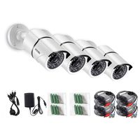 ZOSI 4 Pack 720P 1.0MP Outdoor Indoor 3.6mm 36PCS Infrared IR Lens Day Night CCTV IR Cut Surveillance Security Camera Compatible for TVI DVR (Renewed)