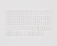 18pcs kit - (x4)24pin, (x6)8pin, (x4)6pin, (x4)4pin Premium Stealth Cable Comb set for up to 4mm Sleeved Cables - MAINFrame Customs (Clear)