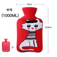 Hot water bottle Hot water bottle christmas Children hot water bottle Hot water bottle pvc Hot water bottle explosion-prooff 3l-red-F