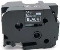 NEOUZA 1PK Compatible for Brother P-Touch Laminated TZe TZ 365 Label Tape Width 1.5" 36mm x Length 26.2' 8m (White on Black)