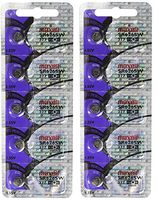 Maxell SR626SW 377 Silver Oxide Watch Battery, 2 Pack of 5 Batteries