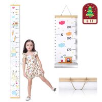 Wall Growth Chart, Canvas and Wood Growth Chart for Kids, Perfect Wall Decor Piece for Kids Room, Baby Room, Nursery, Bedroom, Height Measurement Ruler for Children