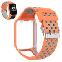 Baiwka Silicone Watchband for Tomtom Spark Runner2/3, Watch Strap Replacement Wristband for Tomtom Runner 2/ Runner 3/ Spark 3/ Adventurer/Golfer 2 Sports GPS Running Smartwatch