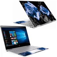 Mightyskins Skin Compatible with Hp Spectre X360 13" (2018) - Blue Roses | Protective, Durable, and Unique Vinyl Decal Wrap Cover | Easy to Apply, Remove, and Change Styles | Made in The USA