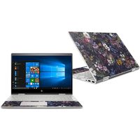 MightySkins Skin Compatible with HP Envy x360 Convertible 15" (2018) - Midnight Blossom | Protective, Durable, and Unique Vinyl Decal wrap Cover | Easy to Apply, Remove | Made in The USA