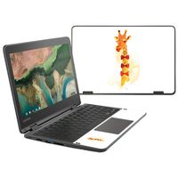 MightySkins Skin Compatible With Lenovo 300e Chromebook 11.6" (2018) - Elegant Giraffe | Protective, Durable, and Unique Vinyl wrap cover | Easy To Apply, Remove, and Change Styles | Made in the USA