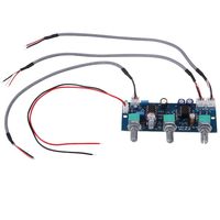 Hilitand Audio Amplifier Board,NE5532 DC10V~25V Low Pass Filter Pre AMP for 2.1 Channel Digital Pre-Amplifier Board Car Audio Stereo AMP Module with Volume Knob